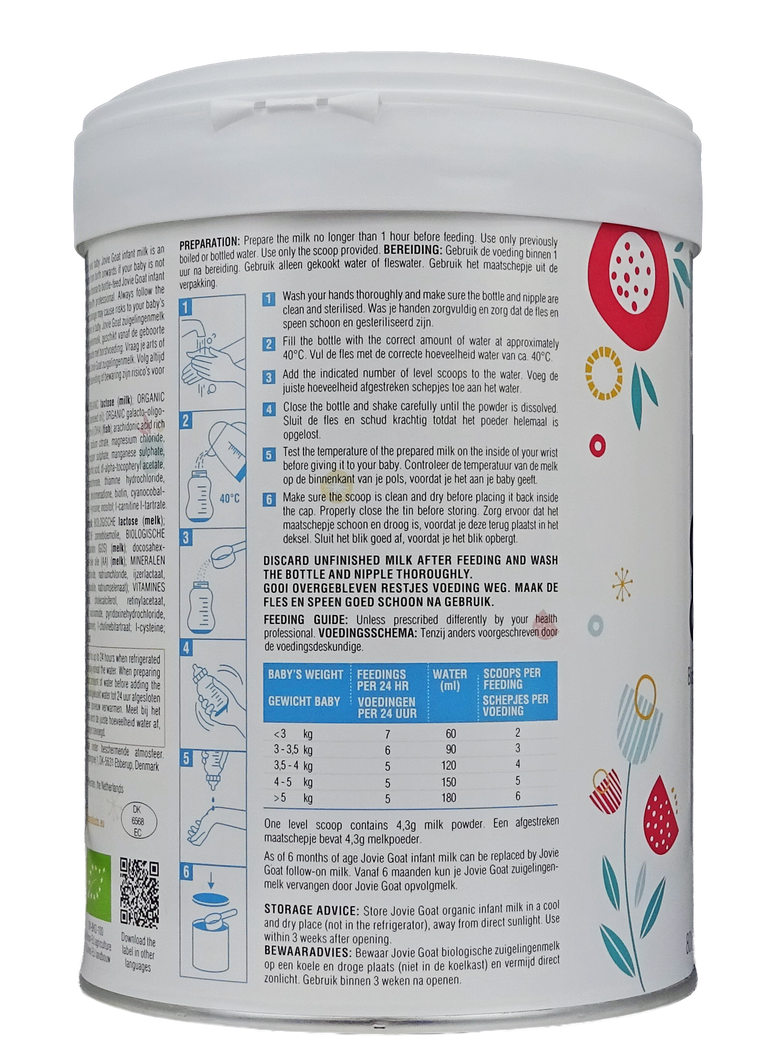 Jovie Goat Organic infant milk