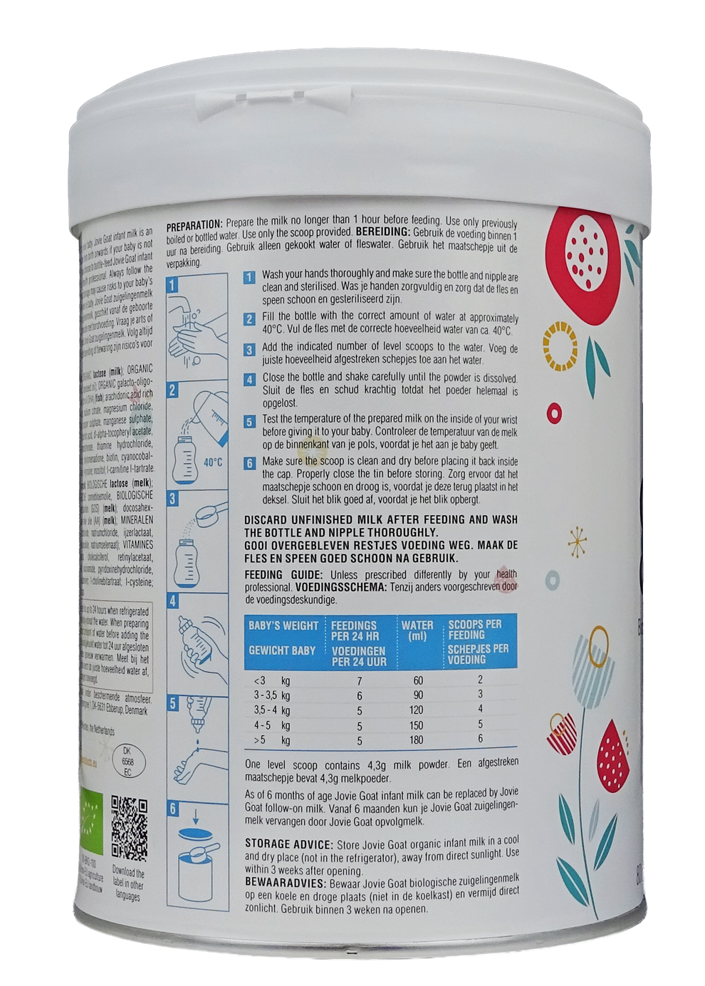 Jovie Goat Organic infant milk
