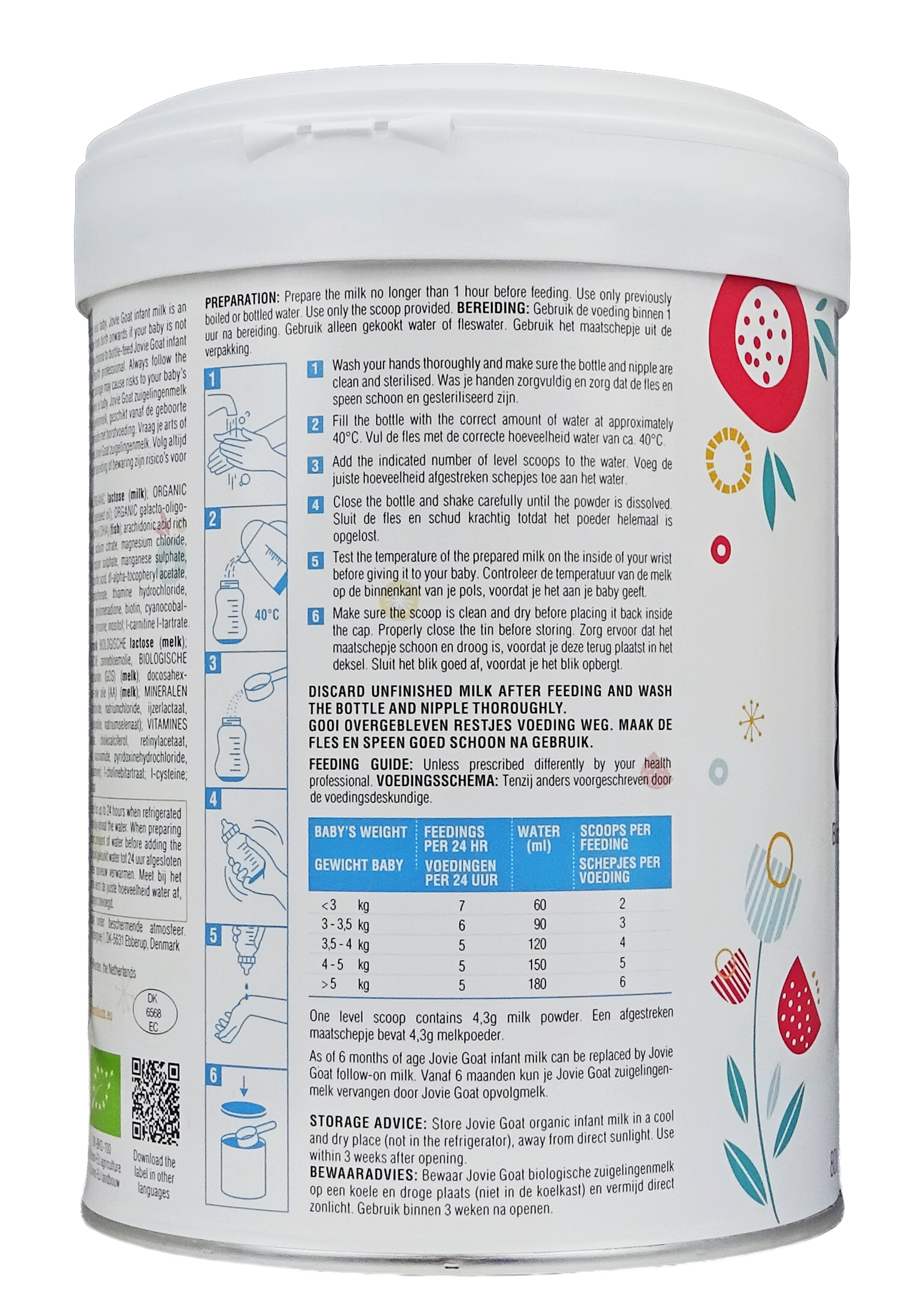 Jovie Goat Organic infant milk