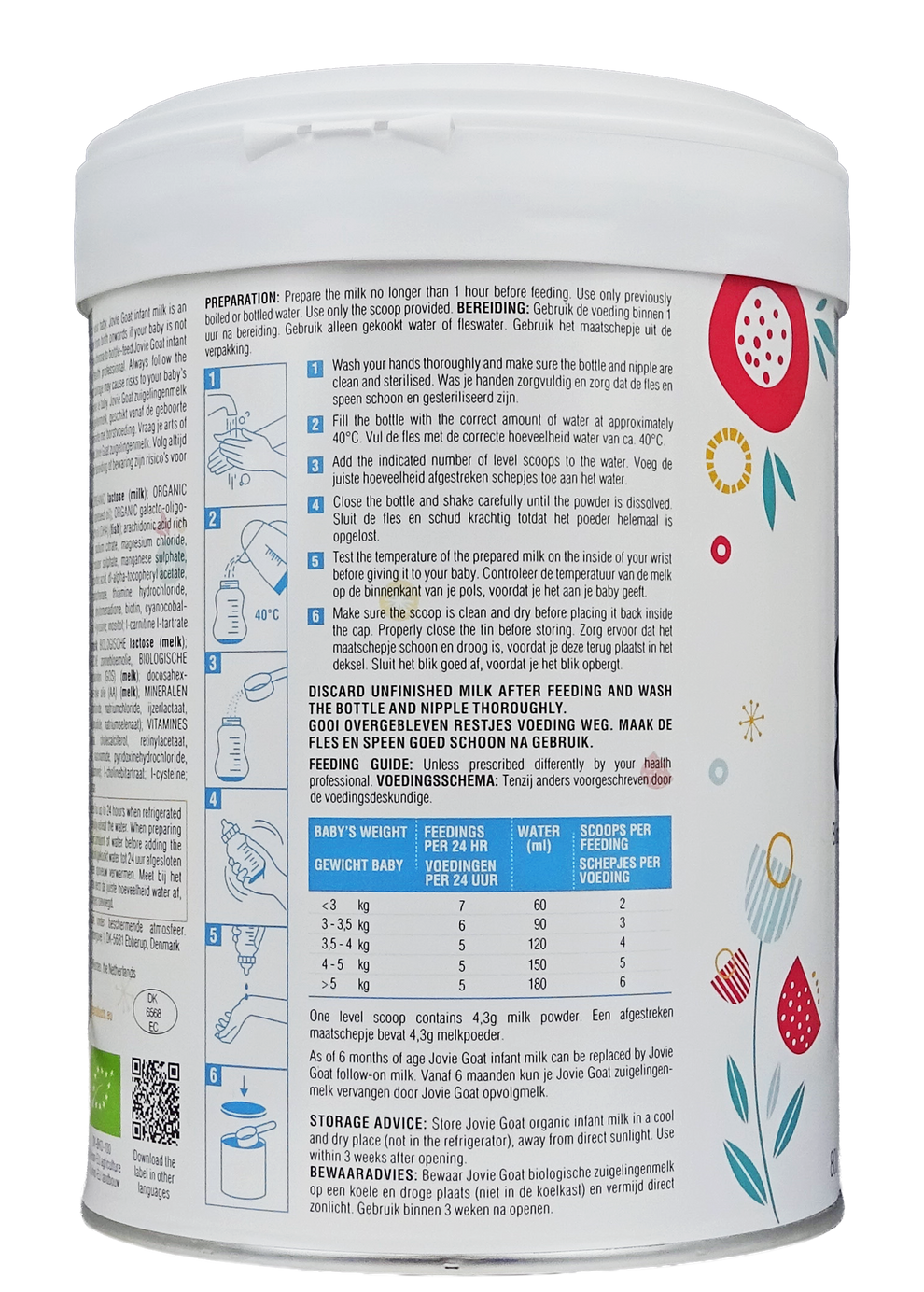 Jovie Goat Organic infant milk