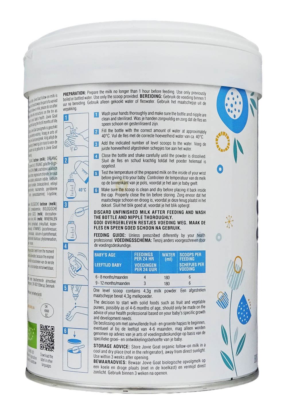 Jovie Goat Organic follow-on milk