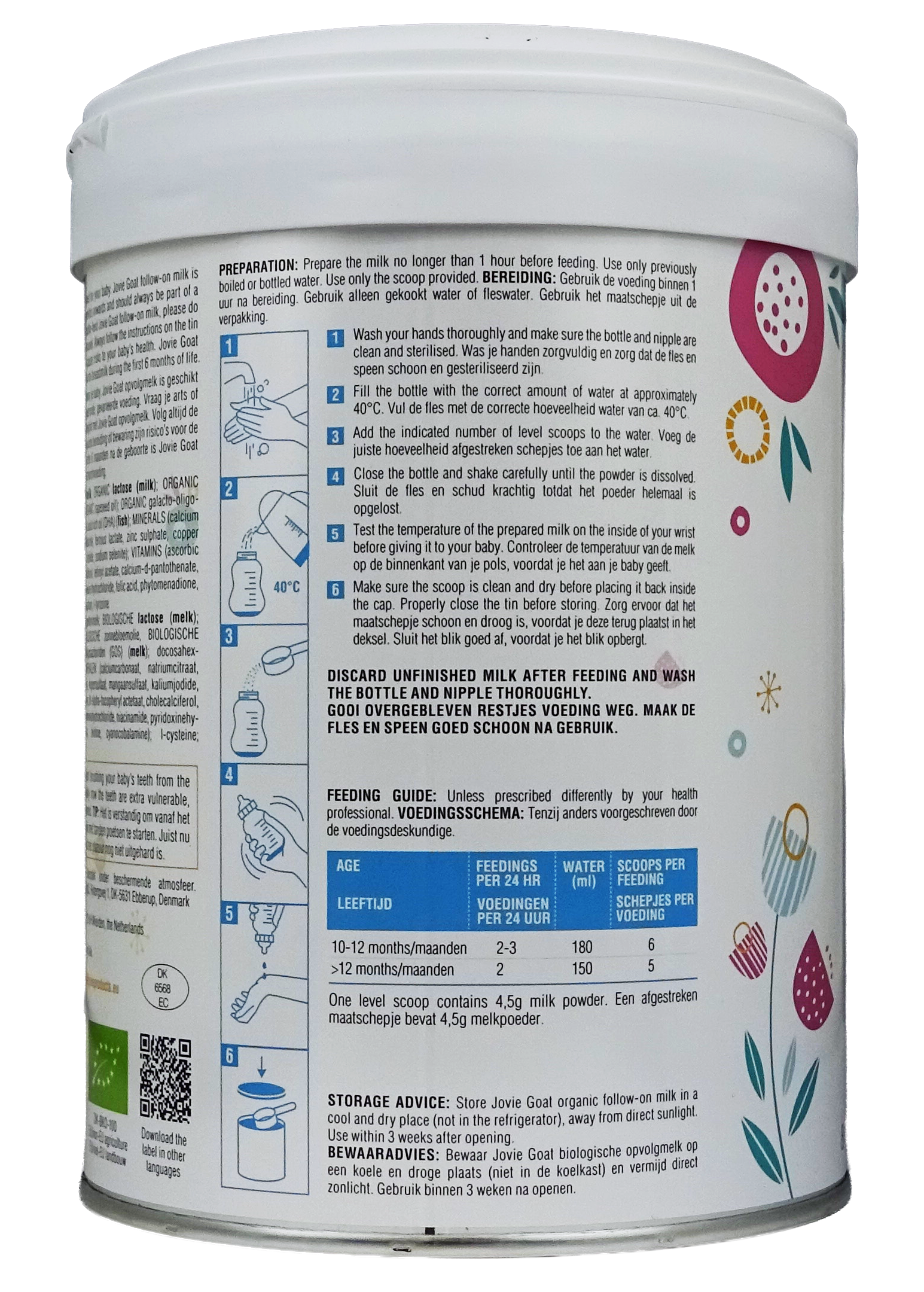 Jovie Goat Organic toddler milk