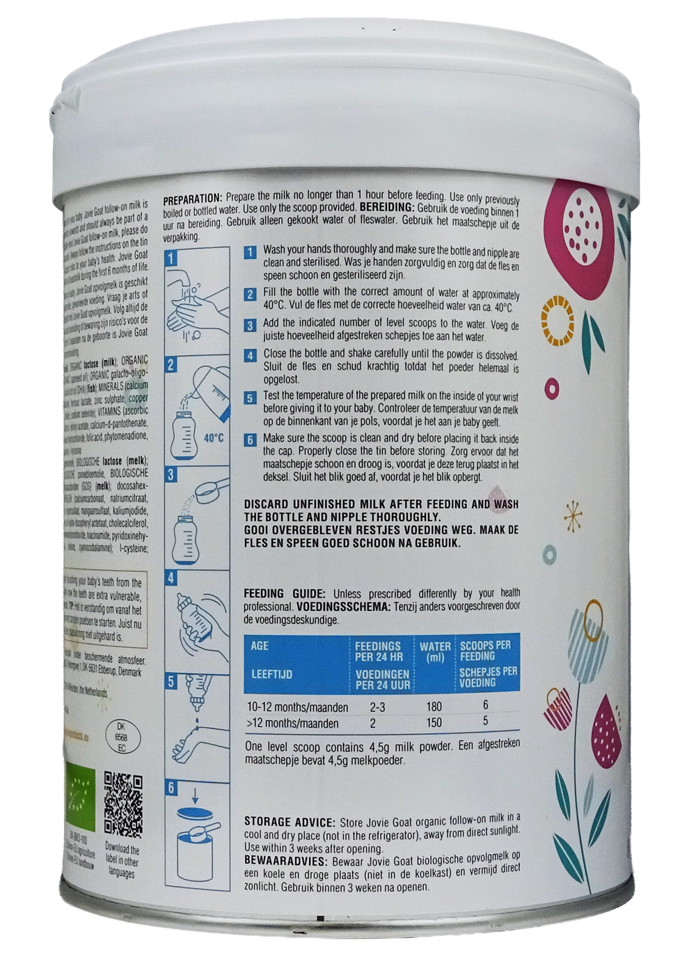 Jovie Goat Organic toddler milk