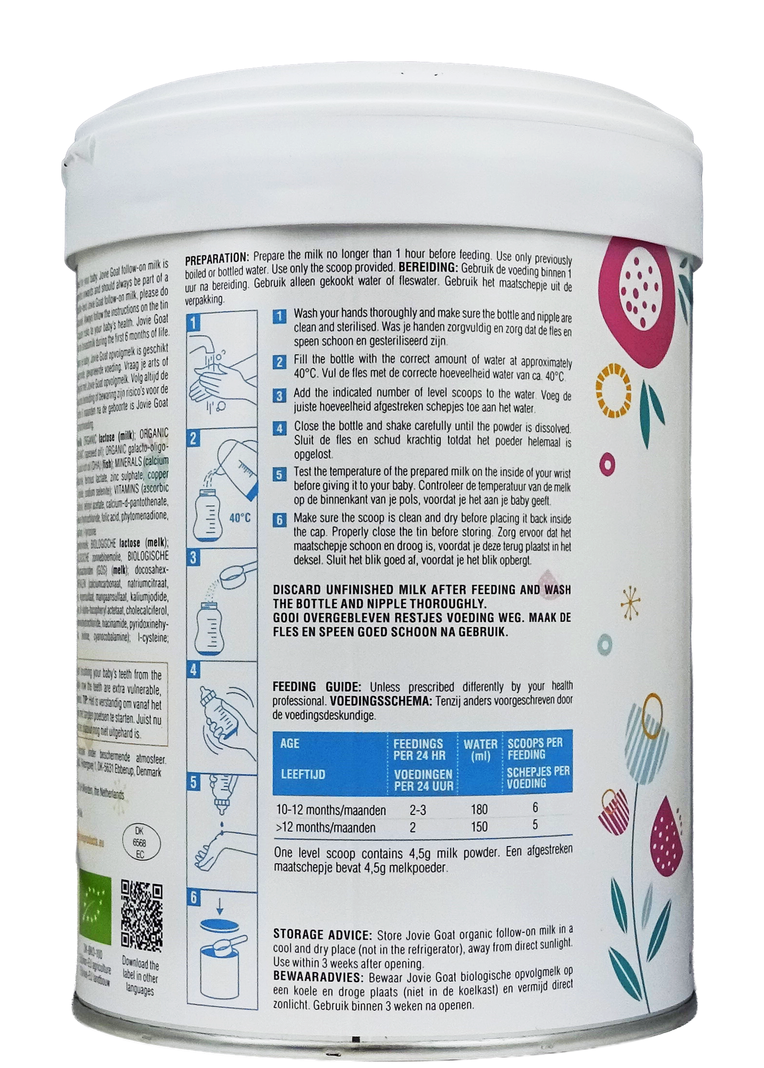 Jovie Goat Organic toddler milk