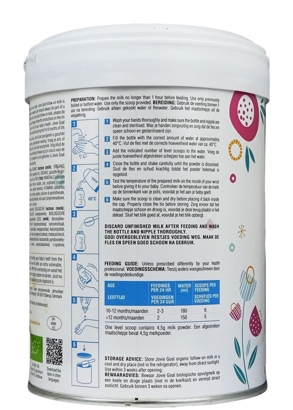 Jovie Goat Organic toddler milk
